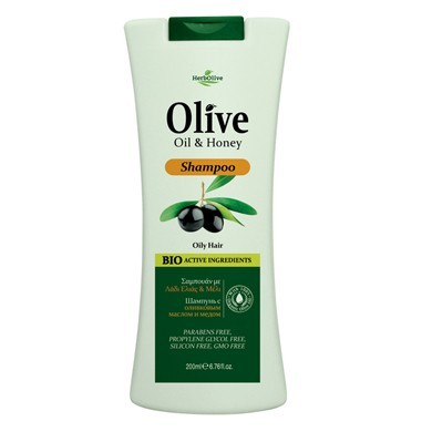 HerbOlive Shampoo mit Honig für fettiges Haar - Shampoo with Honey for Oily  Hair